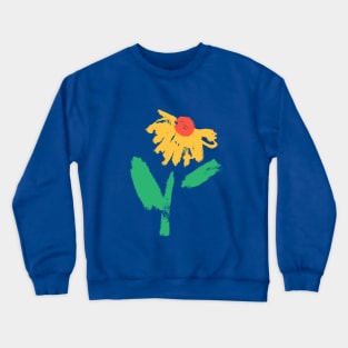 Happy Yellow Flower Crewneck Sweatshirt